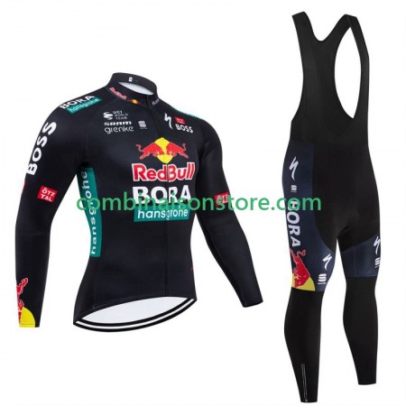 Maillot Cyclisme Hiver + Collant à Bretelles Bora Hansgrohe 2024